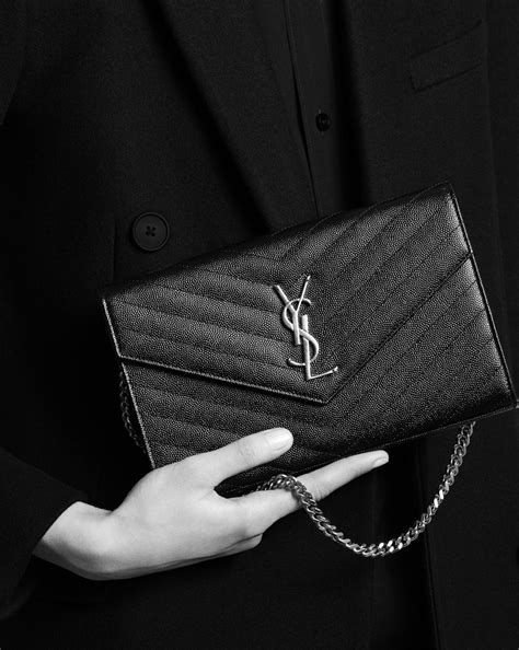 ysl woc large|ysl monogram chain wallet.